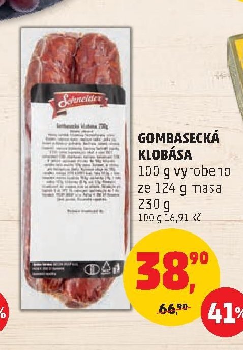 GOMBASECKÁ KLOBÁSA