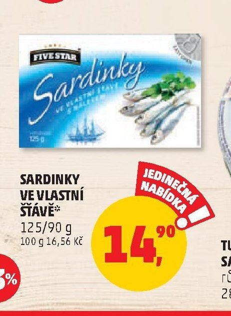 SARDINKY VE VLASTNÍ ŠŤÁVĚ* 125/90 g