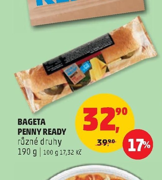 BAGETA PENNY READY různé druhy