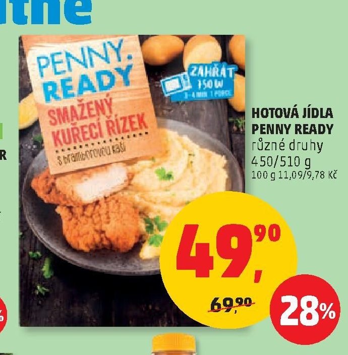 HOTOVÁ JÍDLA PENNY READY různé druhy