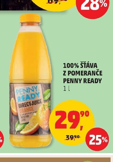 100% ŠŤÁVA Z POMERANČE PENNY READY