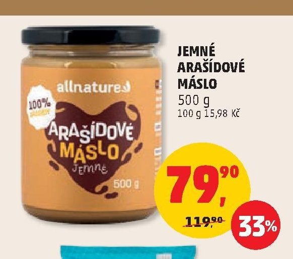 JEMNÉ ARAŠÍDOVÉ MÁSLO