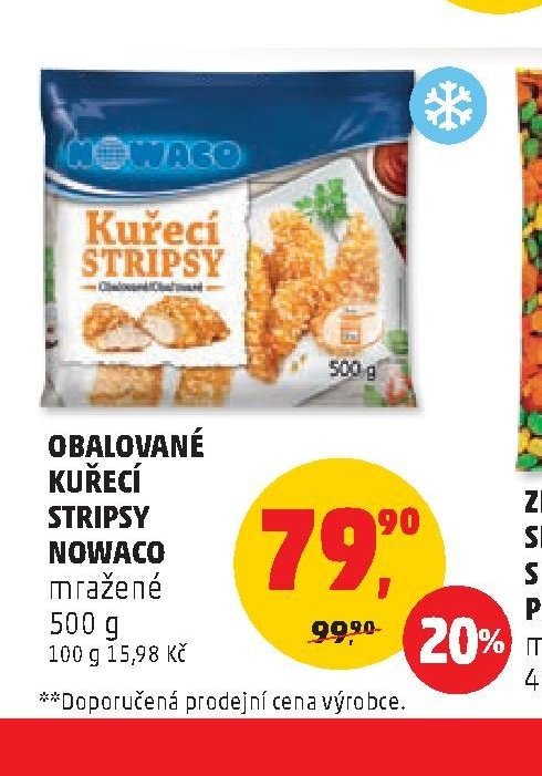 Obalované kuřecí stripsy Nowaco