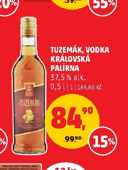 TUZEMÁK, VODKA KRÁLOVSKÁ PALÍRNA