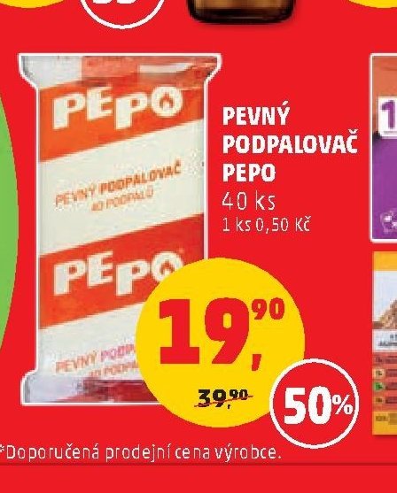 PEVNÝ PODPALOVAČ PEPO