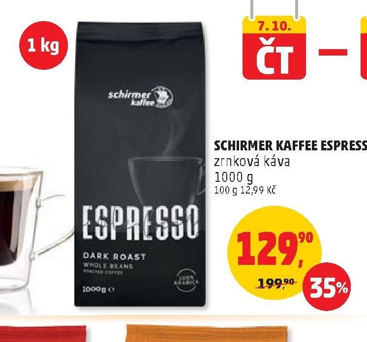 SCHIRMER KAFFEE ESPRESSO zrnková káva