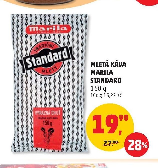 MLETÁ KÁVA MARILA STANDARD