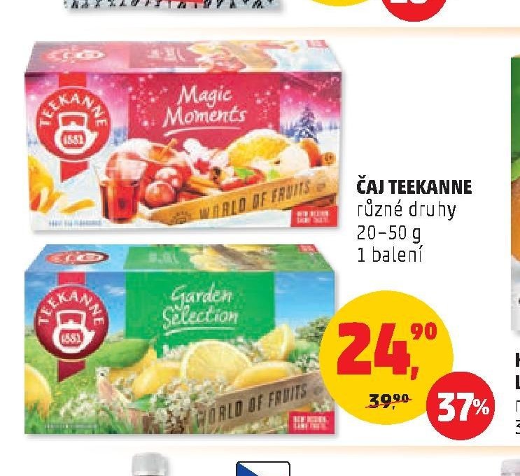ČAJ TEEKANNE různé druhy