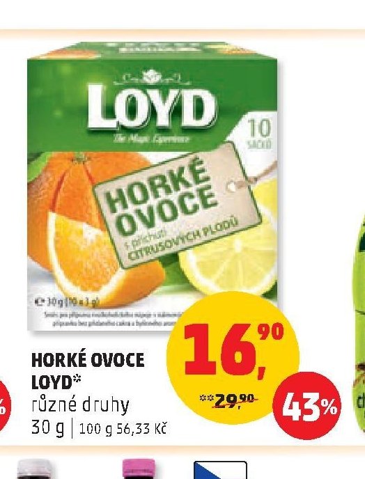 HORKÉ OVOCE LOYD různé druhy