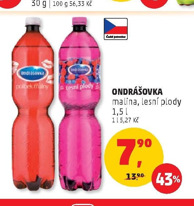 ONDRÁŠOVKA malina, lesní plody