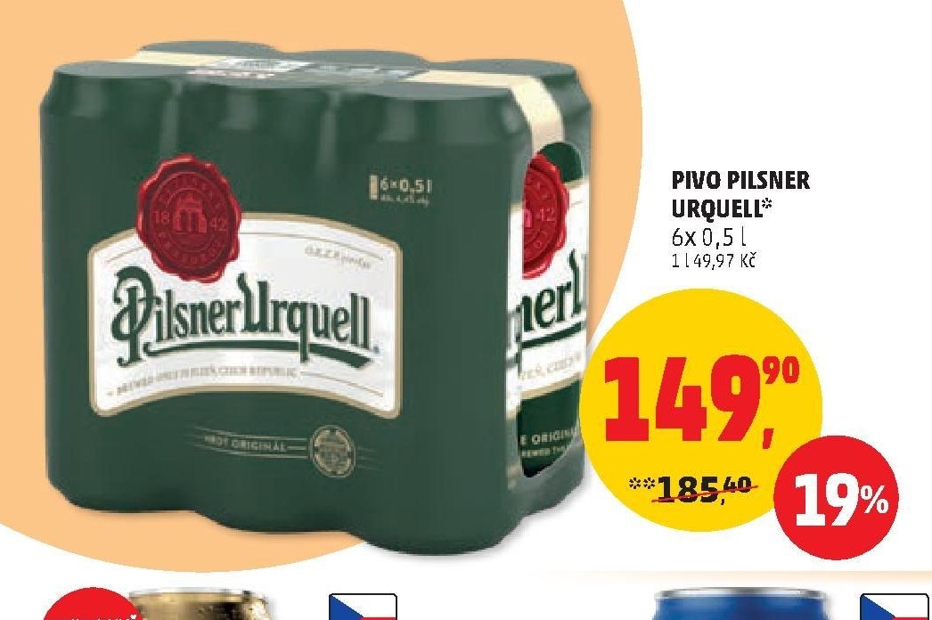 PIVO PILSNER URQUELL 6x 0,5 l