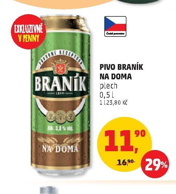 PIVO BRANÍK NA DOMA plech 0,5 l