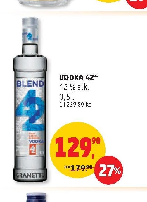 VODKA 42 42% alk. 0,5 l