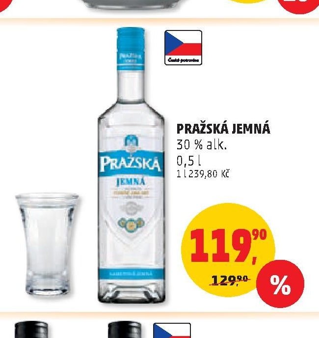 PRAŽSKÁ JEMNÁ 30 % alk. 0,5 l