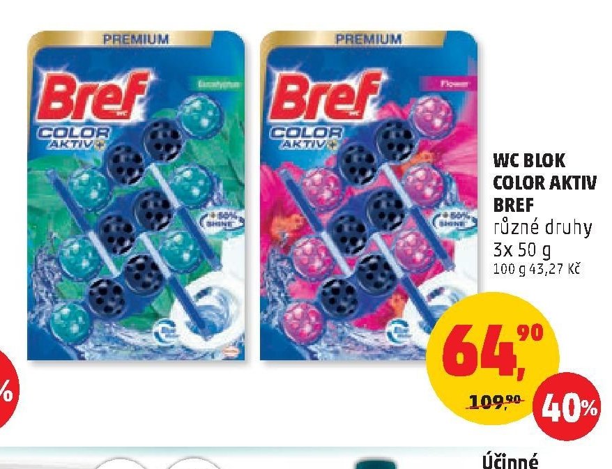 Bref Color Aktiv různé druhy