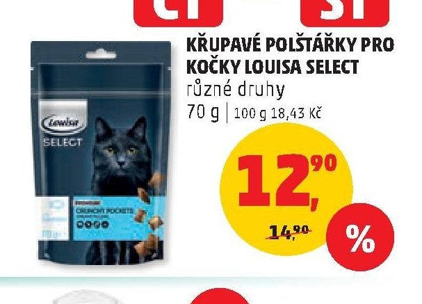 KŘUPAVÉ POLŠTÁŘKY PRO KOČKY LOUISA SELECT