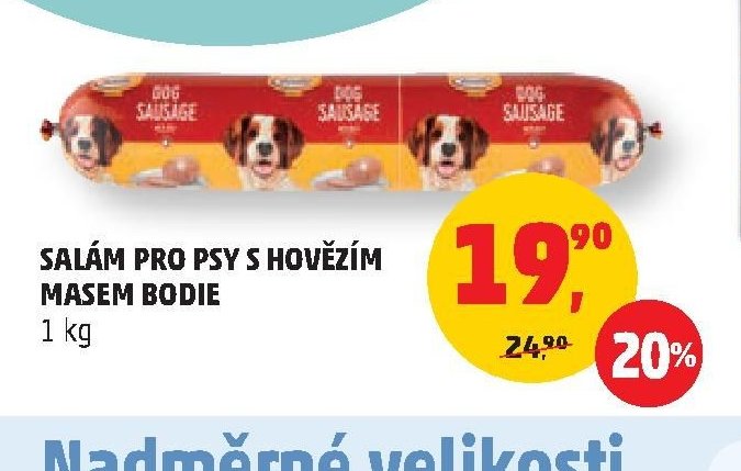 SALÁM PRO PSY S HOVĚZÍM MASEM BODIE