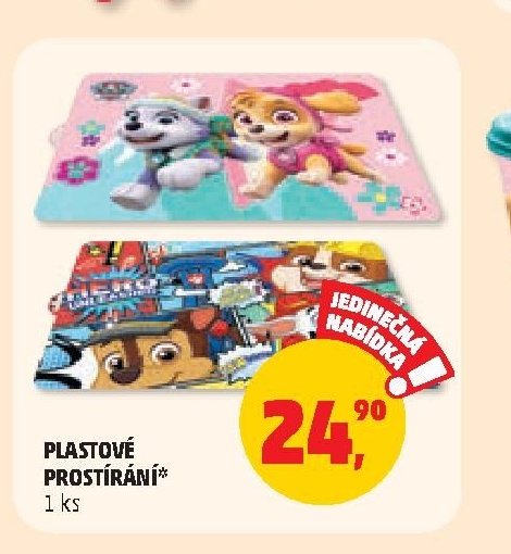 Plastové prostírání