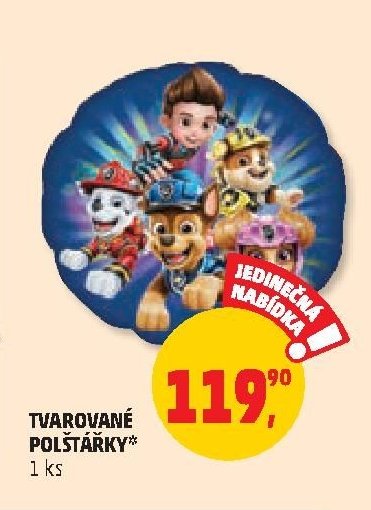 Tvarované polštářky