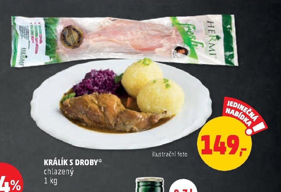Králík s droby chlazený