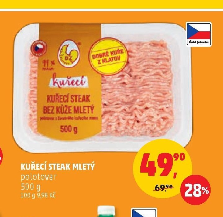 Kuřecí steak mletý polotovar