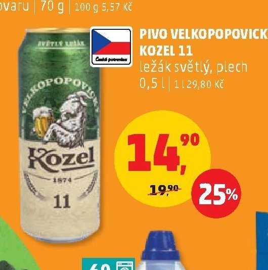 Pivo Velkopopovický Kozel 11