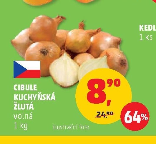 Cibule kuchyňská žlutá