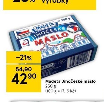 Madeta Jihočeské máslo