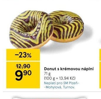 Donut s krémovou náplní