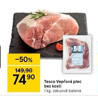 Tesco Vepřová plec bez kosti