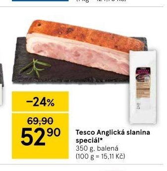 Tesco Anglická slanina speciál