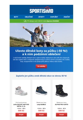 akční leták Sportisimo 5.10.2021-10.10.2021