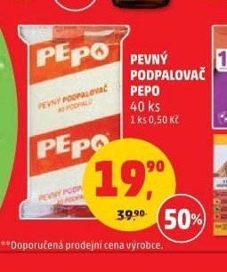 PEVNÝ PODPALOVAČ PEPO