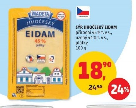 Sýr jihočeský eidam