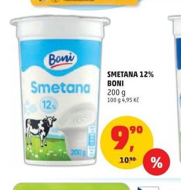 Smetana 12% Boni
