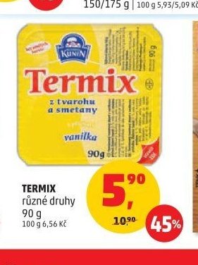 Termix různé druhy
