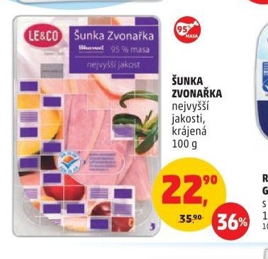 ŠUNKA ZVONAŘKA nejvyšší jakosti krájená 100 g