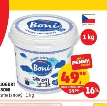 Jogurt Boni smetanový