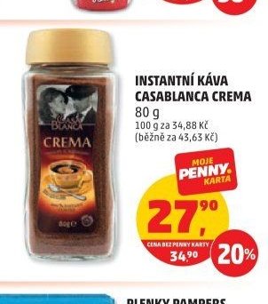 INSTANTNÍ KÁVA CASABLANCA CREMA