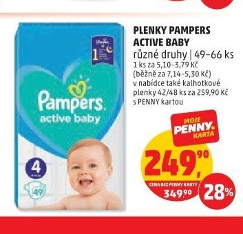 PLENKY PAMPERS ACTIVE BABY
