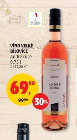 VÍNO VELKÉ BÍLOVICE André rosé