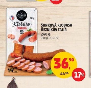 Šunková klobása Řezníkův talíř
