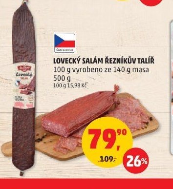 Lovecký salám Řezníkův talíř
