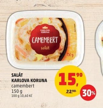 SALÁT KARLOVA KORUNA camembert