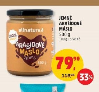 JEMNÉ ARAŠÍDOVÉ MÁSLO