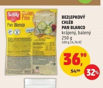 BEZLEPKOVÝ CHLÉB PAN BLANCO