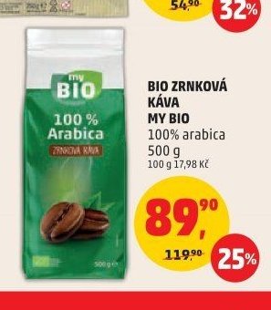 BIO ZRNKOVÁ KÁVA MY BIO