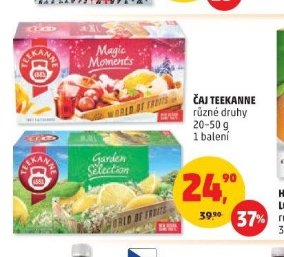 ČAJ TEEKANNE různé druhy