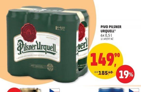 PIVO PILSNER URQUELL 6x 0,5 l