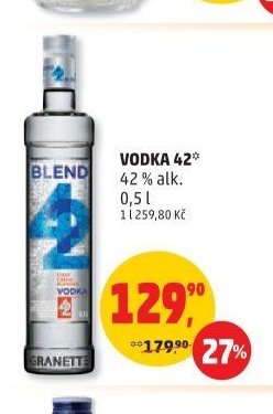 VODKA 42 42% alk. 0,5 l